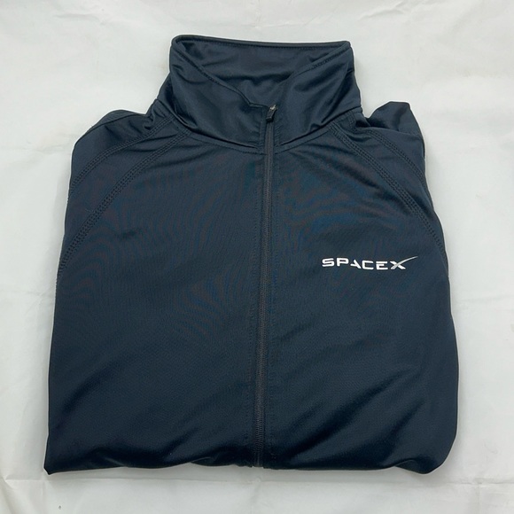 Vintage SpaceX |Black Zip-Up Sweatshirt | Size: XL | Light weight ✋Pre-Owned✋ - Picture 1 of 3